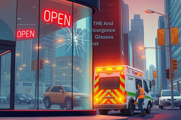24 Hour Commercial Glass Repair for Gas Stations and Convenience Stores